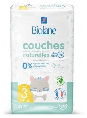 Biolane - Natural Diapers 52 Diapers Size 3 (4-9 Kg)