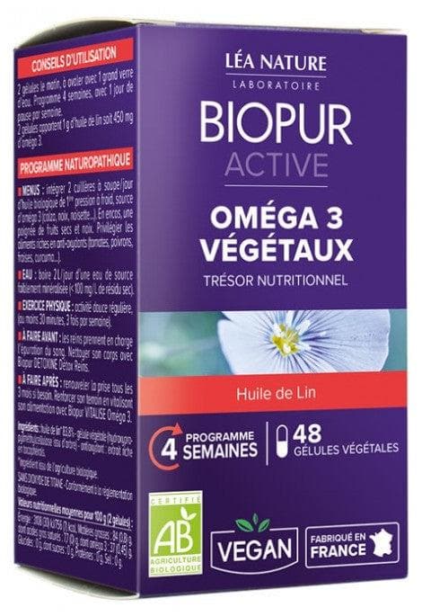 Biopur Active Omega 3 Vegetables 48 Vegetables Capsules