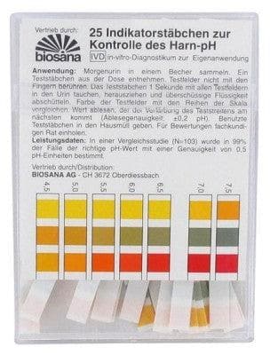 Biosana - Control Straps of Urinary pH 25 Straps