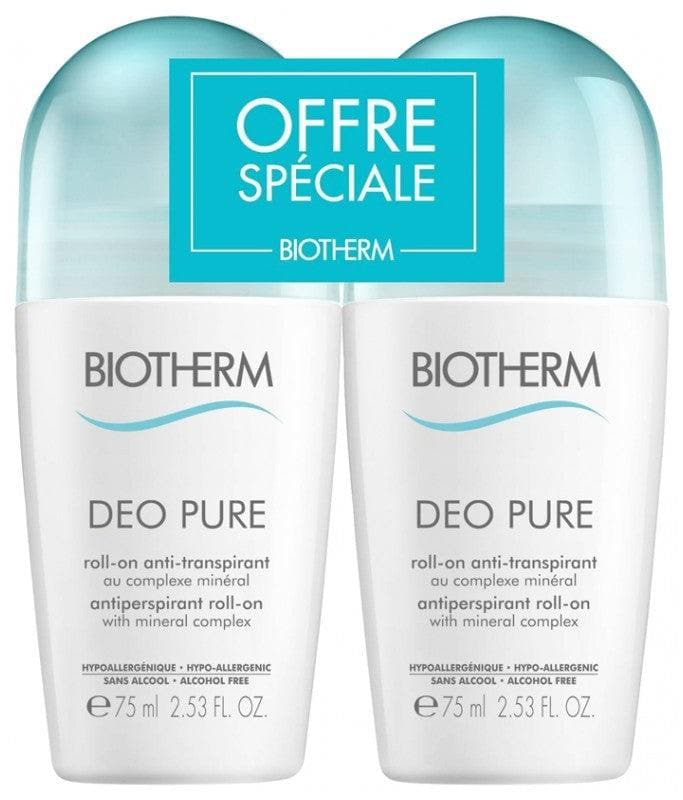 Biotherm Déo Pure Antiperspirant Roll-On 2 x 75ml