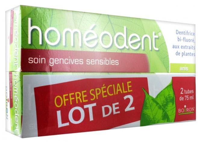 Boiron Homéodent Sensitive Gums Care 2 x 75ml Flavour: Anise