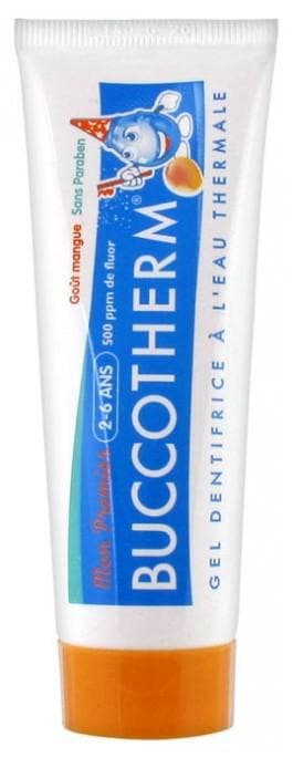 Buccotherm Mon Premier Toothpaste Gel with Thermal Springwater 2-6 Years Old 50ml Taste: Mango