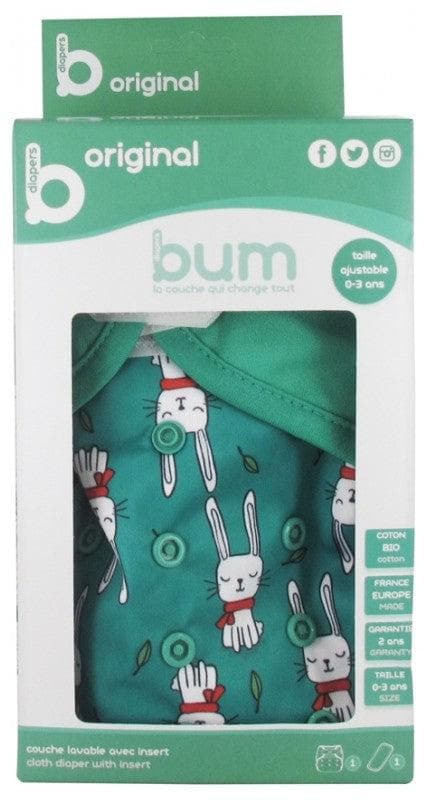 Bum diapers Washable Diaper with Insert 0 to 3 Years old Model: Seraphin the rabbit