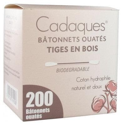 Cadaques - 200 Cotton Swabs Wooden Rods
