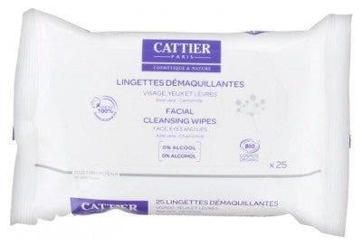 Cattier - 25 Facial Cleansing Wipes Organic