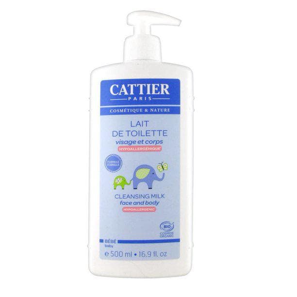 Cattier Baby Hypoallergenic Cleansing Milk for Face and Body 500ml