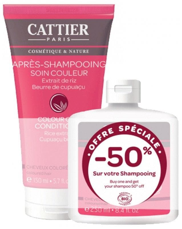 Cattier Coloured Hair Colour Care Conditioner Organic 150ml + Coloured Hair Colour Shampoo Organic 250ml