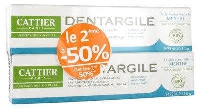 Cattier - Dentargile Refreshing Toothpaste 2 x 75ml