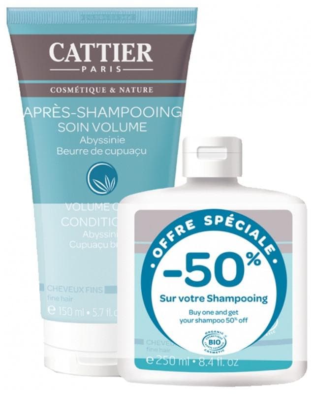 Cattier Fine Hair Volume Care Conditioner Organic 150ml + Fine Hair Volume Shampoo Organic 250ml