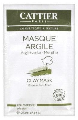Cattier - Green Clay Mask Oily Skin Organic 12.50ml