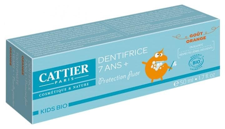 Cattier Kids Bio Toothpaste 7 Years Old + 50ml Taste: Orange
