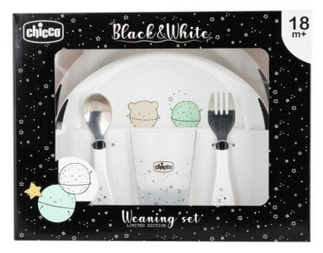 Chicco Black & White Meal Set 18 Months + Model: Planet