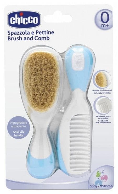 Chicco - Brush and Comb 0 Month and + - Colour: Blue