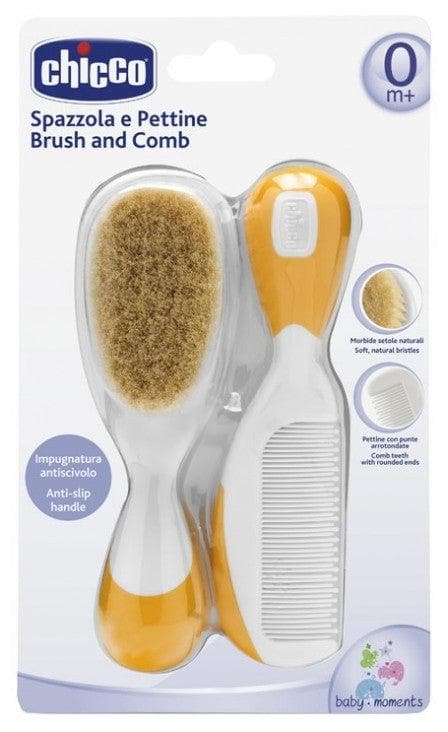 Chicco - Brush and Comb 0 Month and + - Colour: Orange