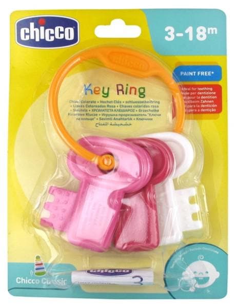 Chicco - Classics Rattle Keys 3-18 Months - Colour: Pink