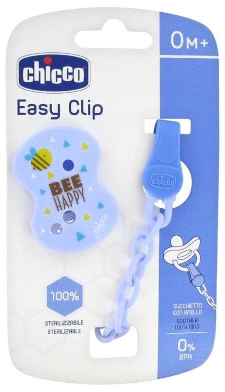 Chicco Easy Clip Chain Soother-Clipper 0 Month and + Colour: Blue