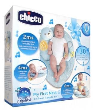 Chicco First Dreams My First Nest 3-in-1 Mat 0 Month and + Colour: Blue
