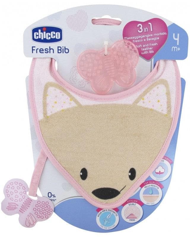 Chicco - Fresh Bib 3in1 Bib 4 Months and + - Colour: Pink