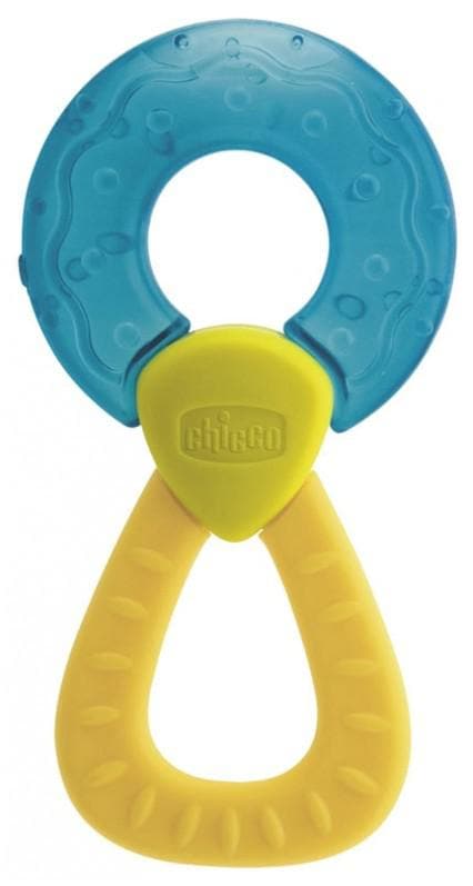 Chicco Fresh Relax Teething Ring 4 Months and + Colour: Yellow and Turquoise