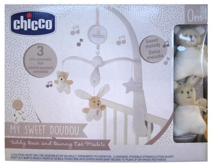 Chicco My Sweet Doudou Teddy Bear and Bunny Cot Mobile 0 Month and +