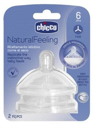 Chicco - Natural Feeling 2 Meal Flow Teats 6 Months and +