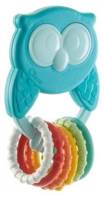 Chicco - Owl Rattle with Rings Eco+ 3-18 Months