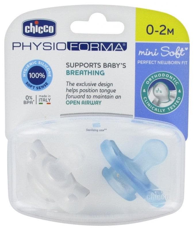 Chicco Physio Forma Mini Soft 2 Silicone Soothers 0-2 Months