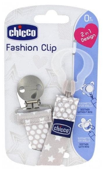 Chicco Ribbon Soother-Clipper 2-in-1 0 Month and + Colour: Beige