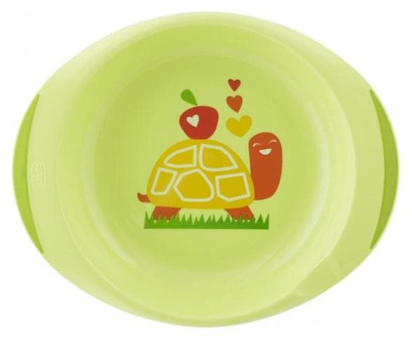 Chicco - Set 2 Plates 12 Months and + - Model: Turtle