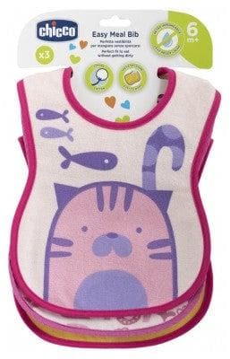 Chicco - Set of 3 Bibs 6 Months and +