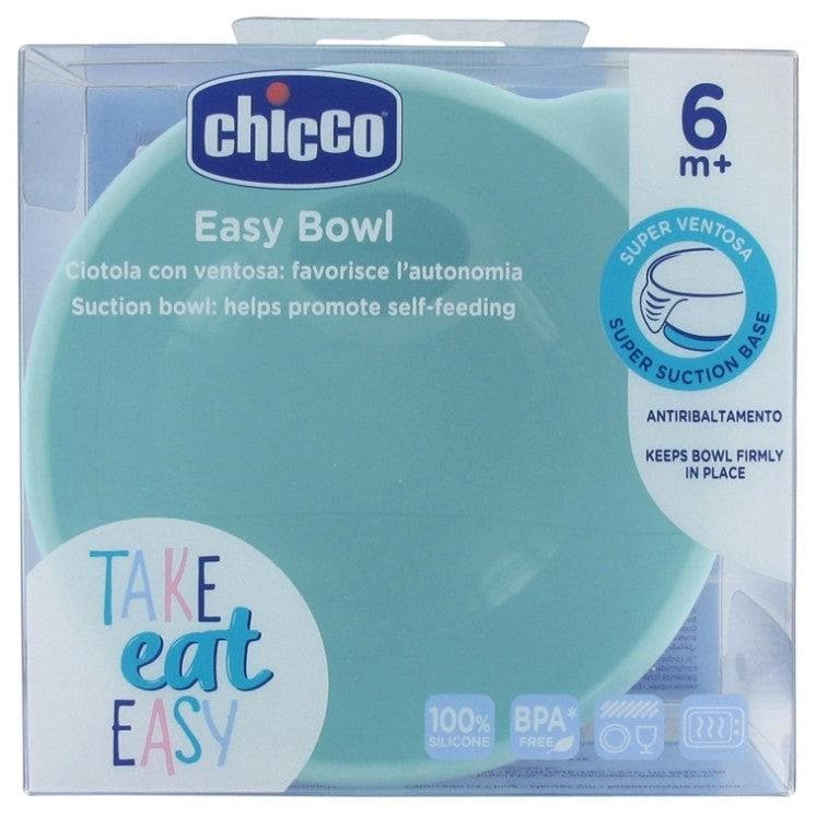 Chicco Silicone Bowl with Suction Cup 6 Months and + Colour: Water green