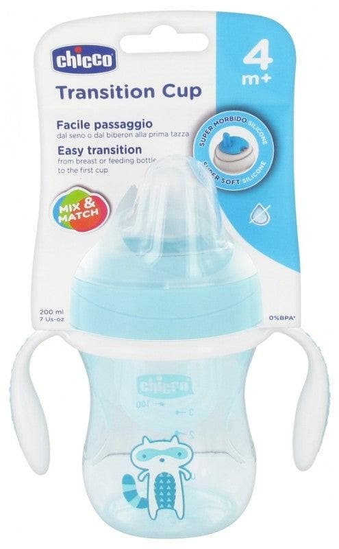Chicco Transition Cup 200ml 4 Months and + Model: Blue Racoon