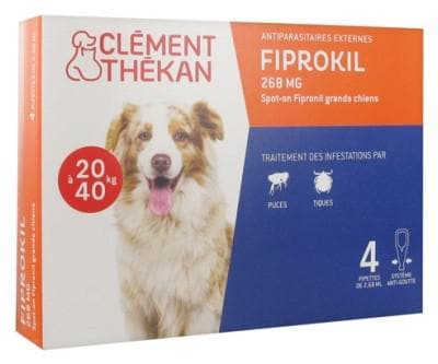 Clément Thékan - Fiprokil 268mg Large Dogs 4 Pipettes