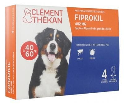 Clément Thékan - Fiprokil 402mg Very Large Dogs 4 Pipettes