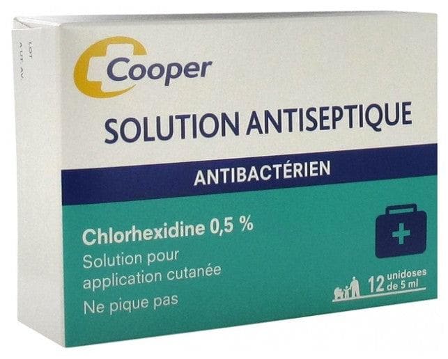 Cooper Antiseptic Solution Chlorhexidine 0.5% 12 x 5ml