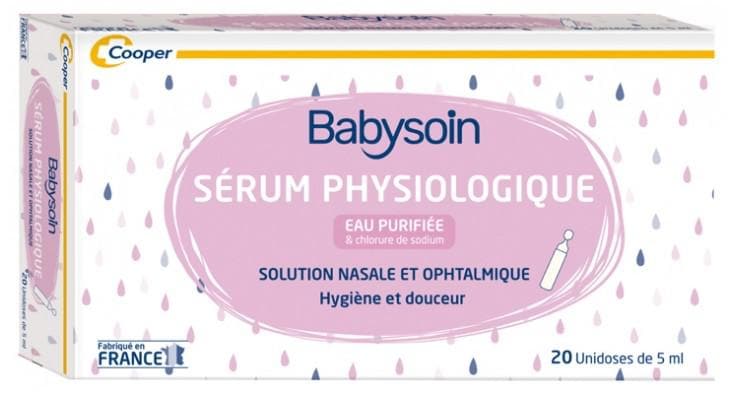 Cooper Babysoin Physiological Serum 20 Single Doses of 5ml