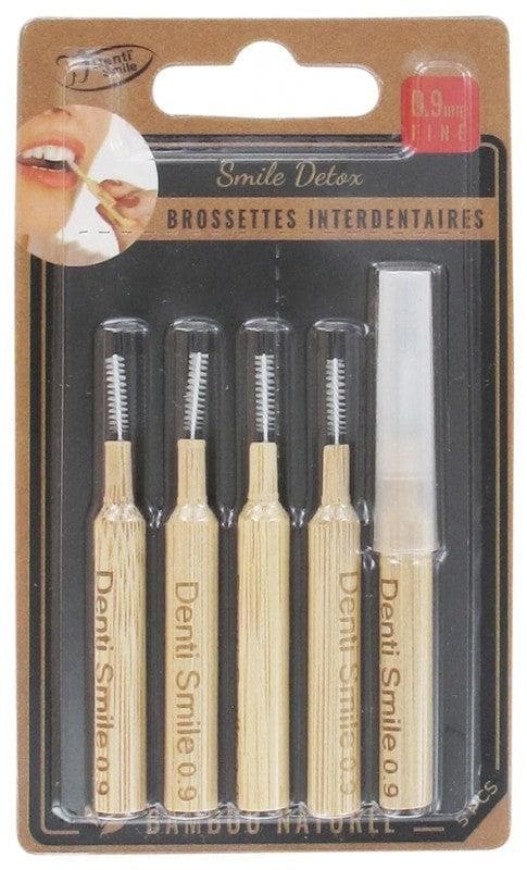 Denti Smile 5 Natural Bamboo Interdental Brushes Model: 0.9mm