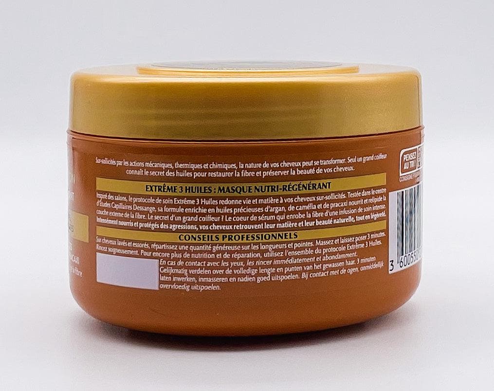 Dessange -Extreme 3 Huiles Nutri-Regenerating Fondant Mask for Hair Damaged by Heat Styling Hair Repair Mask for Dry and Damaged Hair - 250 ml