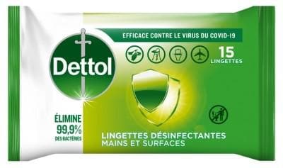 Dettol - Disinfecting Hand and Surface Wipes 15 Wipes