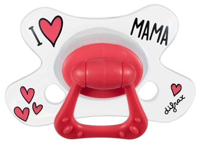 Difrax Natural I Love Soother 20 Months and + Version: I Love Mama