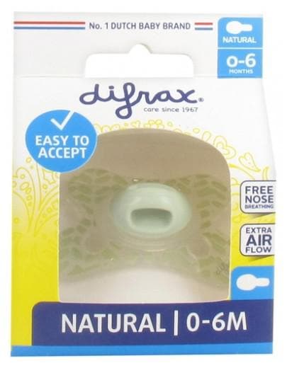 Difrax - Natural Soother 0 to 6 Months - Model: Bamboo
