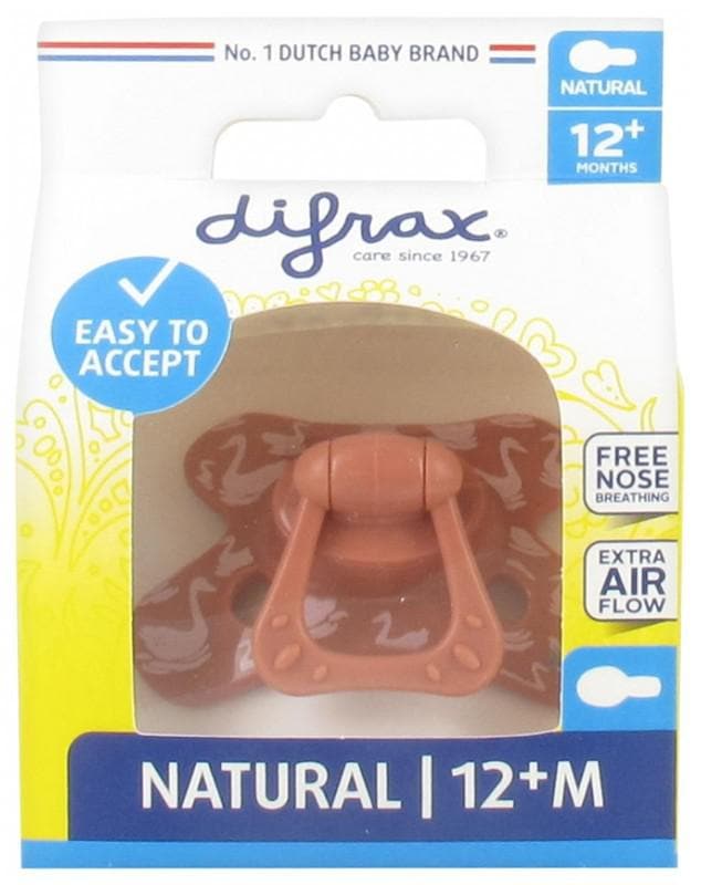 Difrax - Natural Soother 12 Months + - Model: Swans
