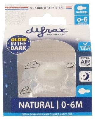 Difrax - Soother Natural Glow In The Dark 0 to 6 Months