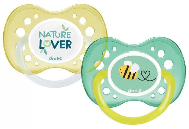 Dodie 2 Silicone Anatomic Dummies 18 Months + Model: Nature Lover + Bee N°A92