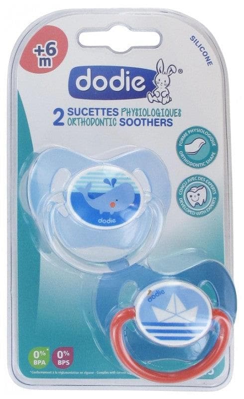 Dodie 2 Silicone Orthodontic Soothers 6 Months and + N°P45 Model: Whale and Boat