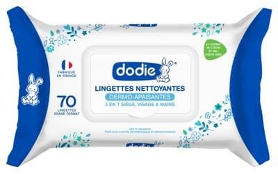 Dodie - Dermo-Soothing Gentle Cleansing Wipes 70 Wipes