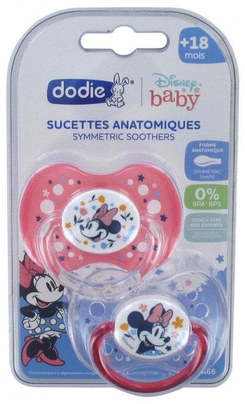 Dodie Disney Baby 2 Silicone Anatomic Dummies 18 Months +