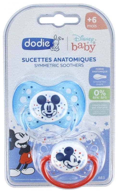 Dodie Disney Baby 2 Silicone Anatomic Dummies 6 Months and + Model: Mickey