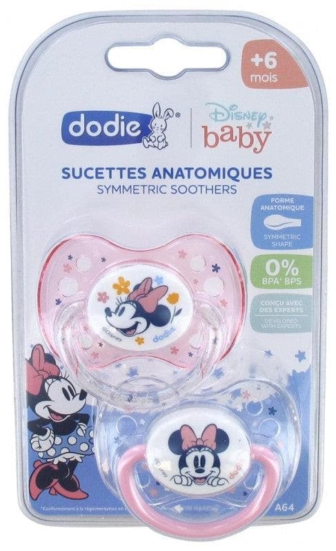Dodie Disney Baby 2 Silicone Anatomic Dummies 6 Months and + Model: Minnie