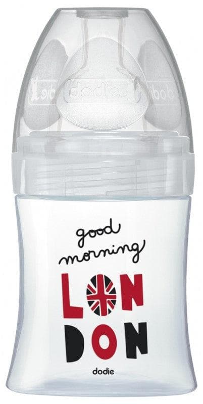 Dodie Glass Baby Bottle Sensation+ 150ml Flow 1 0-6 Months Model: London